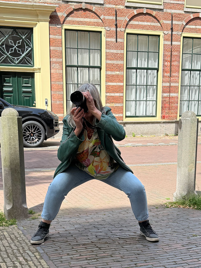 Ineke with strong leg muscles