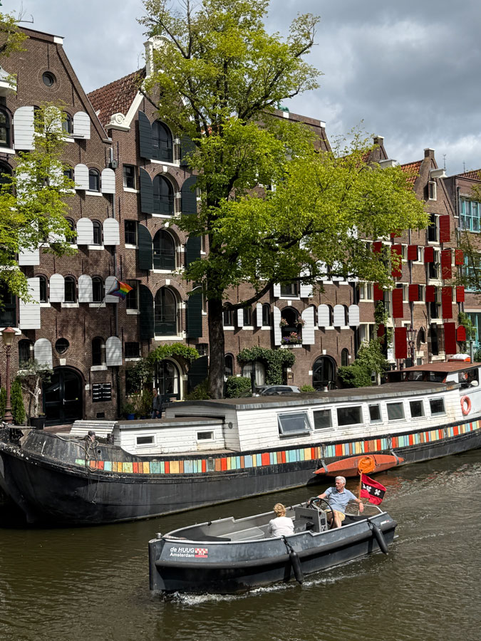 Amsterdam canal and warehouse apartments