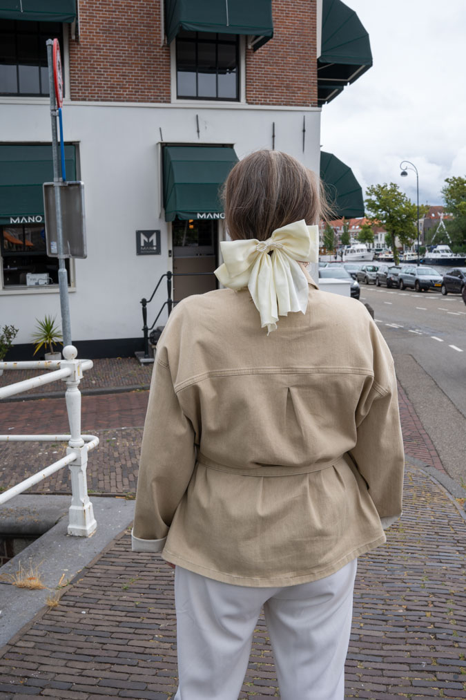The back of Marita's jacket