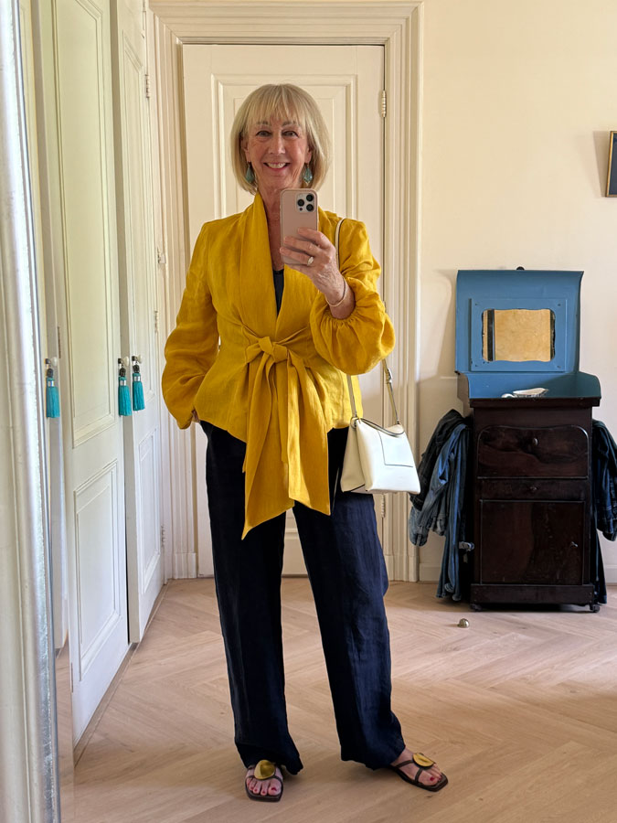 My golden yellow Milan blouse