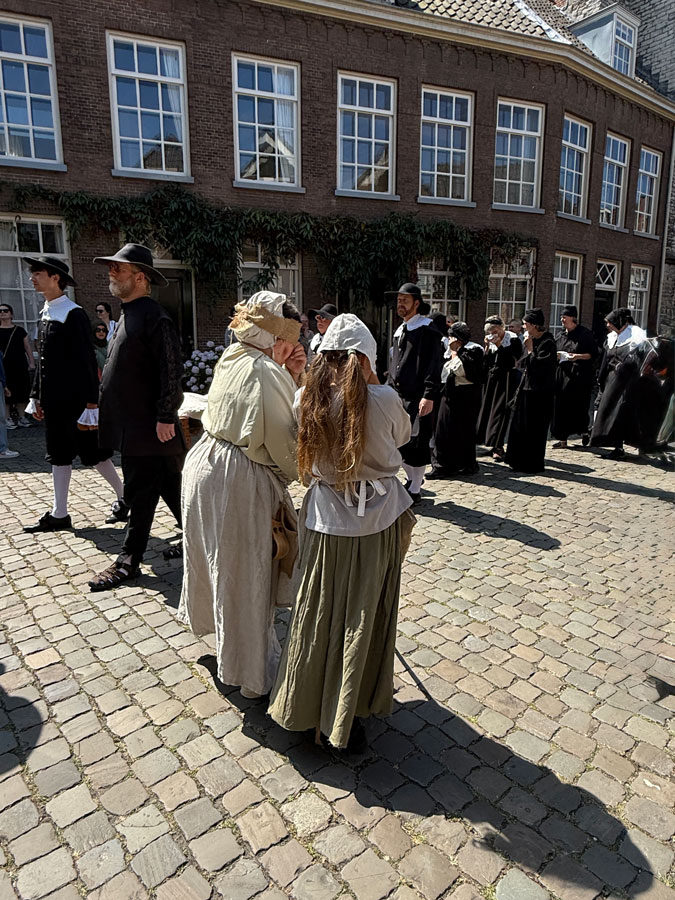 Procession with a dead body during the plague