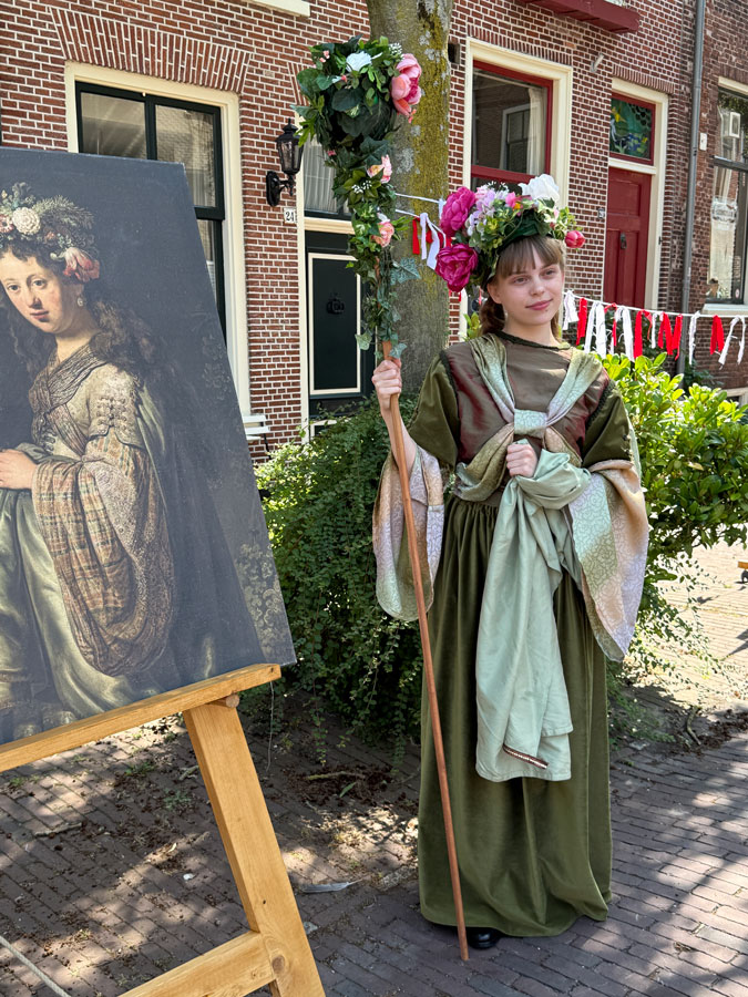 Re-enactment of a Rembrandt painting