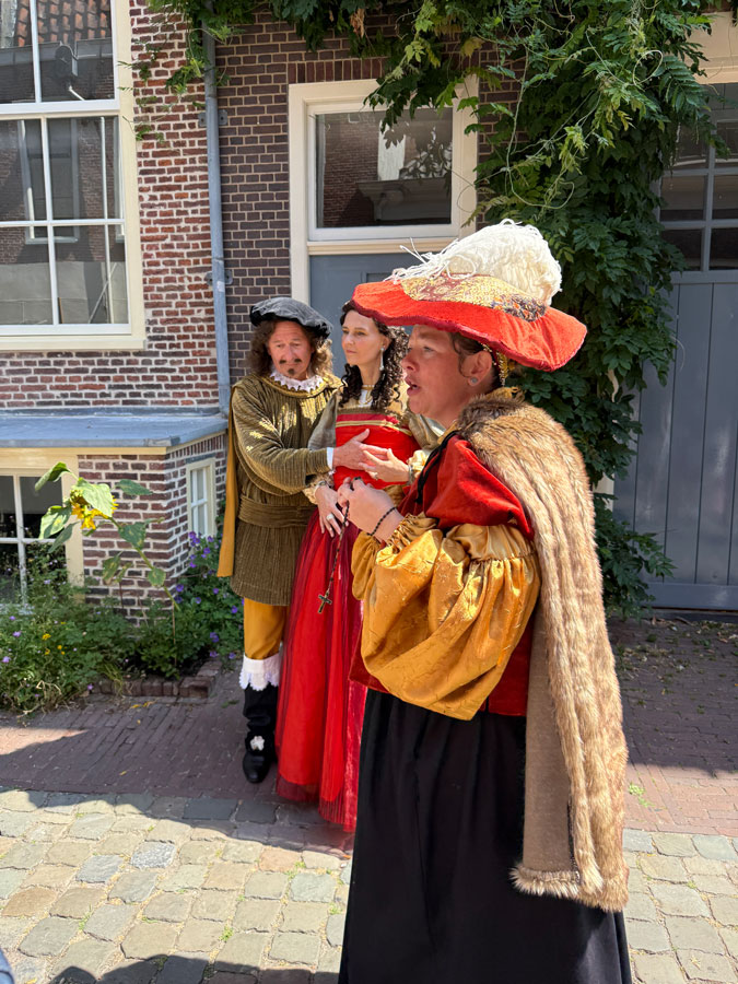 Re-enactment of a Rembrandt painting