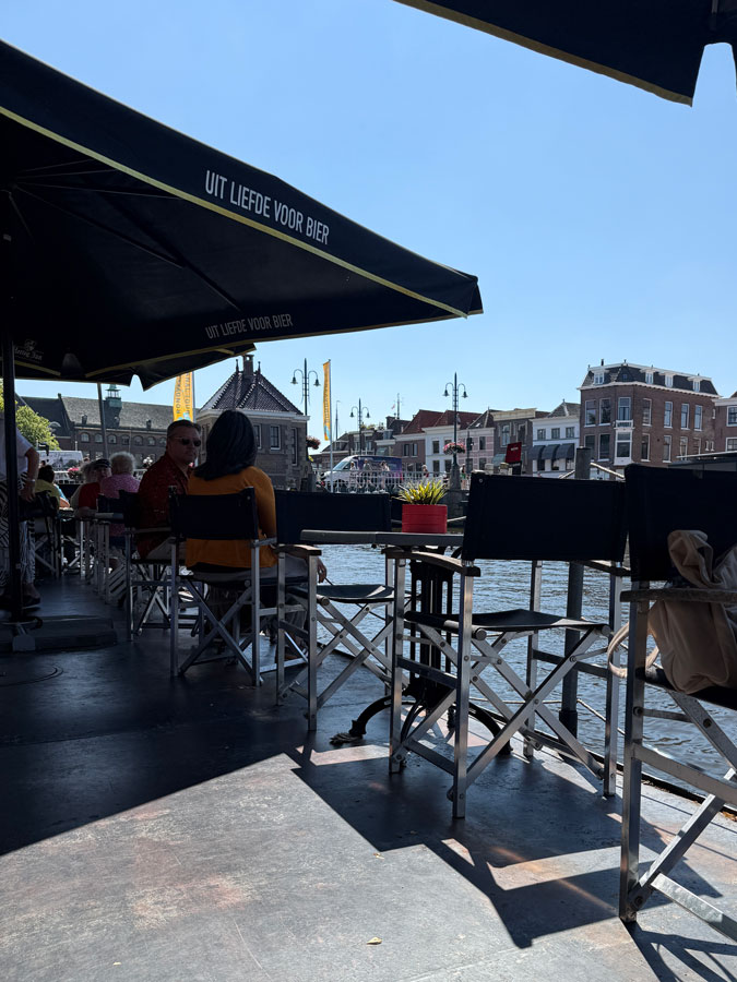 View from the terrace on the water