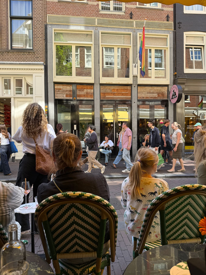 Lunch view from Restaurant Smelt, Runstraat, Amsterdam