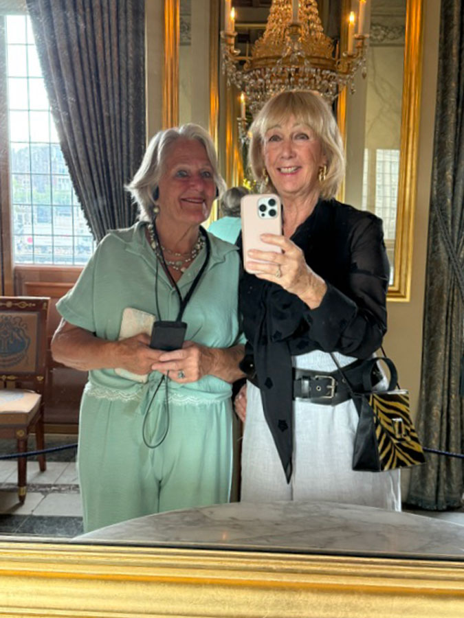 Me and Jeanne at the Royal Palace