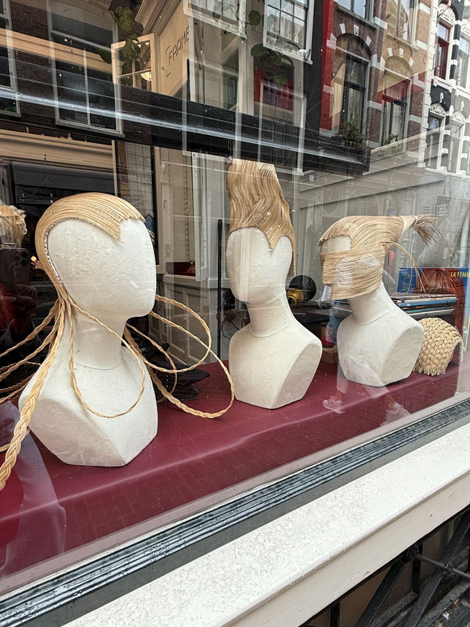straw or cane headpieces