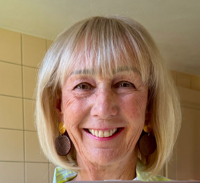 Close-up of new haircut