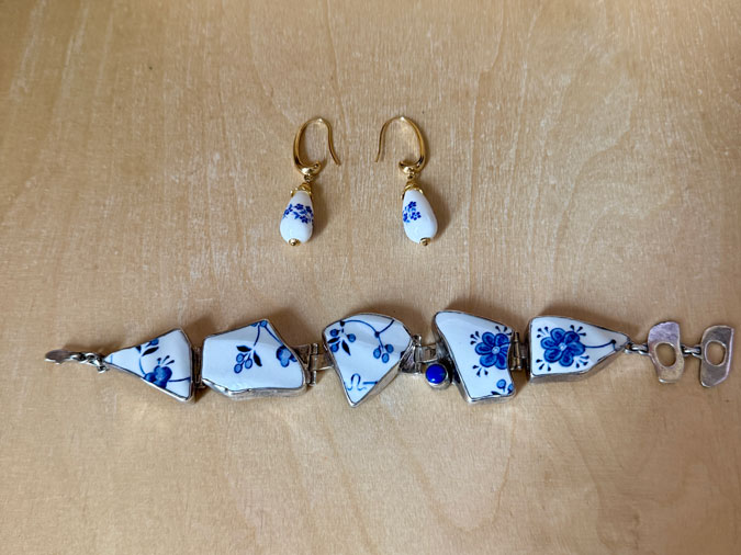 Delft blue jewellery