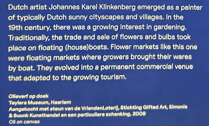 Flower market painting explanation