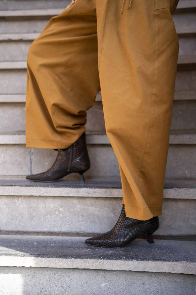 brown ankle boots