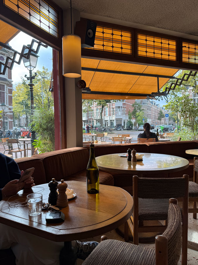 View from restaurant Bowie in The Hague
